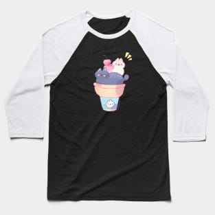 Ice cream cats Baseball T-Shirt